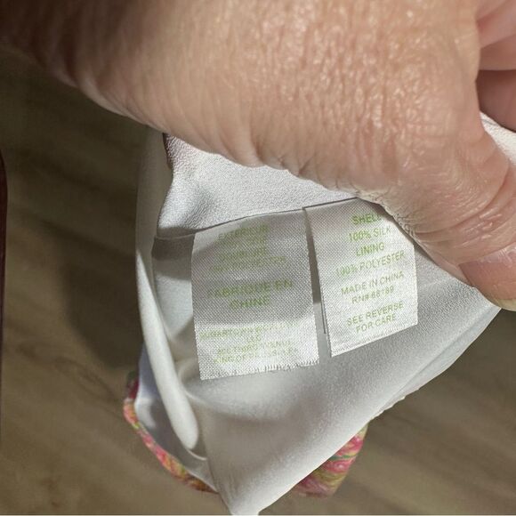 Lilly Pulitzer Dusk Hotty Pink Double Trouble Engineered Silk Slip Dress Small - Picture 13 of 13